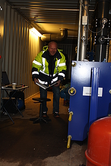Blick in den Container